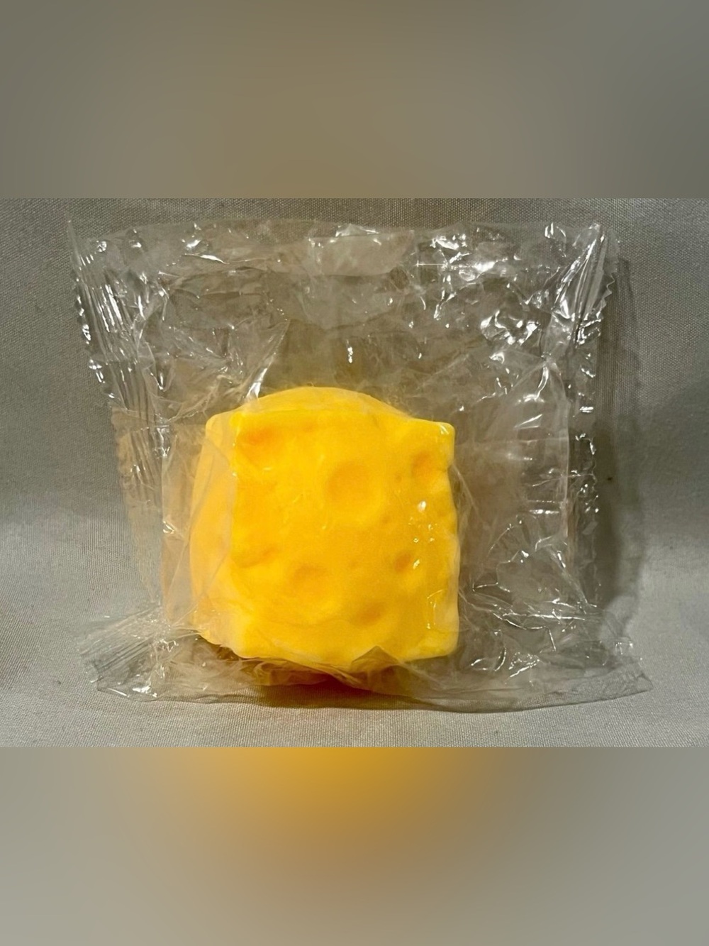 Yellow Mini Cheese Stress Toy - Squishy Collectible